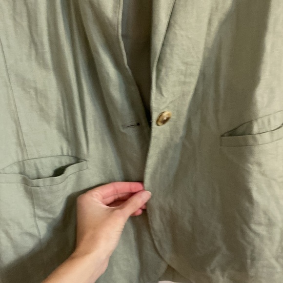 Sage green linen xs blazer - Picture 3 of 3